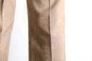 70’s straight linen nep trousers