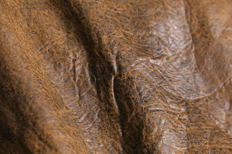 90's brown genuine leather jacket