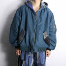 ''Re:make''knit docking military jacket