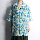 "STACY ADAMS "abstract sheer shirt