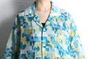 "STACY ADAMS "abstract sheer shirt