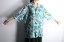 "STACY ADAMS "abstract sheer shirt
