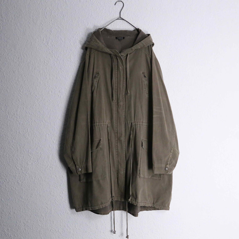 2000s cotton linen mods parka