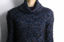 colorful design deformation shaggy knit