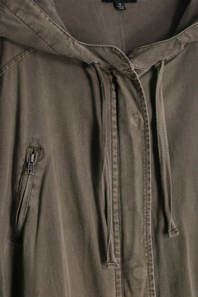 2000s cotton linen mods parka