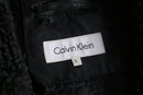 2000s Calvin Klein boa collar leather jacket