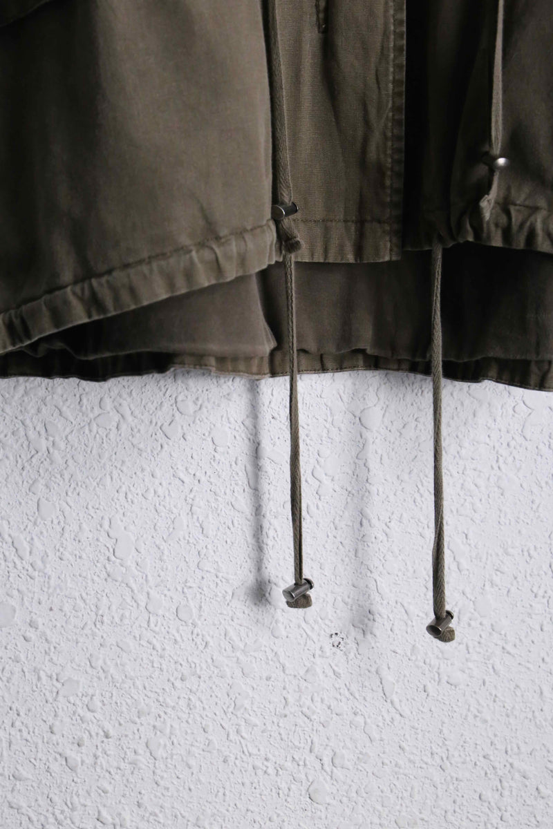 2000s cotton linen mods parka