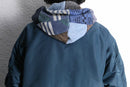 ''Re:make''knit docking military jacket