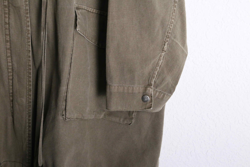 2000s cotton linen mods parka