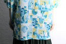 "STACY ADAMS "abstract sheer shirt