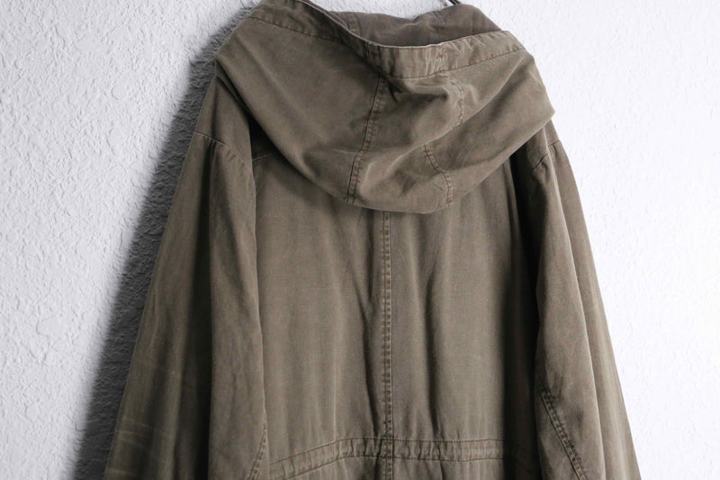2000s cotton linen mods parka