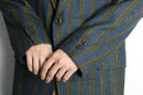 “Hart Schaffner & Marx” multi color stripe tailored jacket