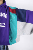 "Re:make" purple college logo sweat hoodie