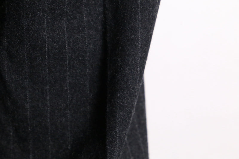 gray pinstripe wool slacks