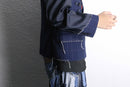 “Re:make” button art stitch docking tailored jacket