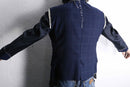 “Re:make” button art stitch docking tailored jacket