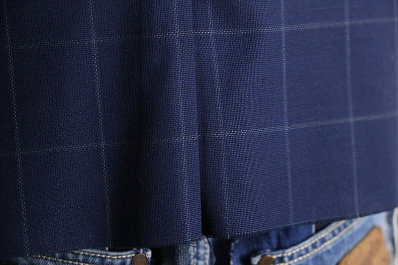 Re:make” button art stitch docking tailored jacket
