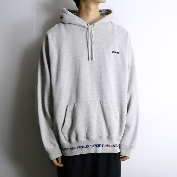 “POLO SPORT” gray pullover hoodie