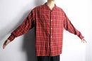 “POLO JEANS” open collar check shirt