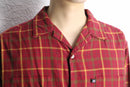 “POLO JEANS” open collar check shirt