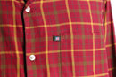 “POLO JEANS” open collar check shirt