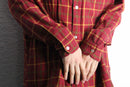 “POLO JEANS” open collar check shirt