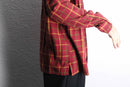 “POLO JEANS” open collar check shirt