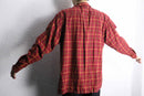 “POLO JEANS” open collar check shirt