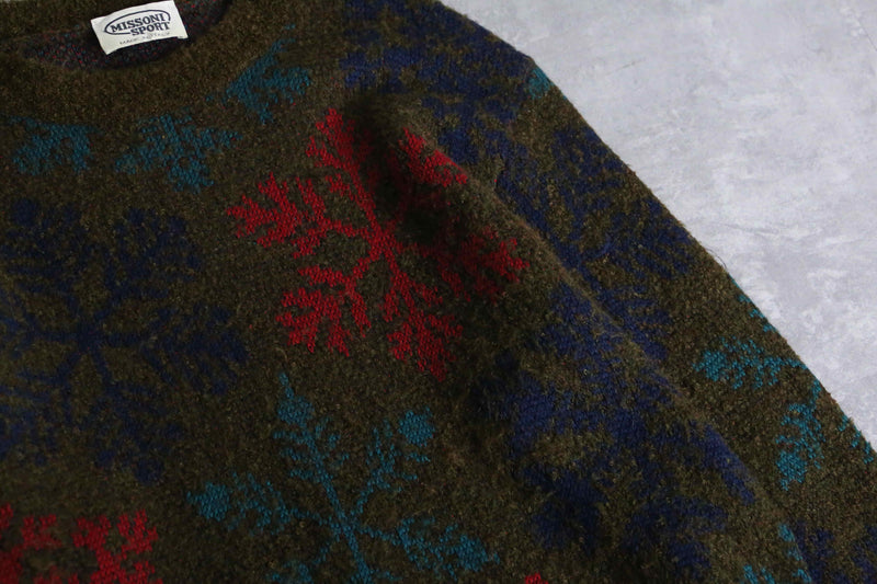 1990s MISSONI SPORT snowflake knit