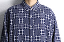 patchwork check oversized BD shirt