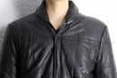 reversible padded leather jacket