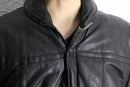 reversible padded leather jacket