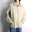 oversized beige harrington jacket