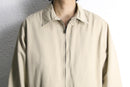 oversized beige harrington jacket