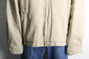 oversized beige harrington jacket