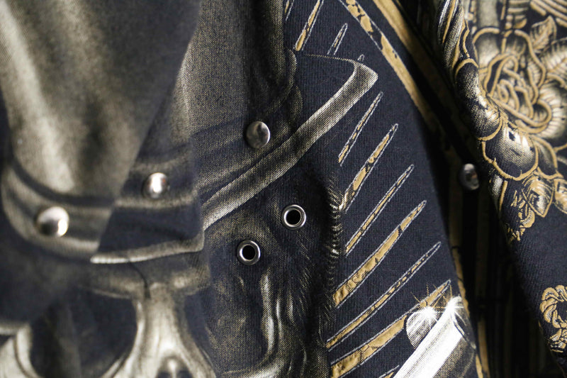 "Re:make" bolo skull hoodie