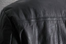 reversible padded leather jacket