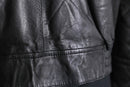 reversible padded leather jacket
