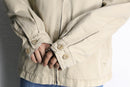 oversized beige harrington jacket