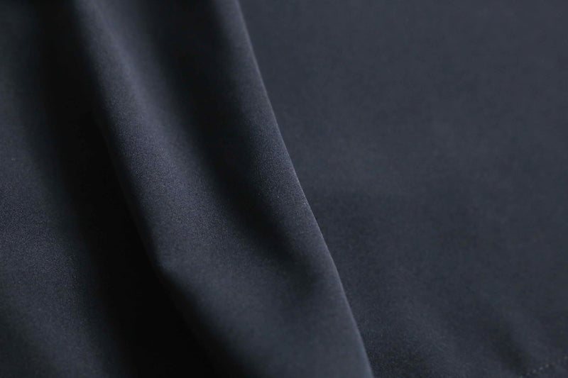black color pin tuck poly shirt