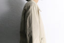 oversized beige harrington jacket