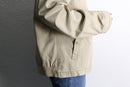 oversized beige harrington jacket