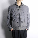 reversible padded leather jacket