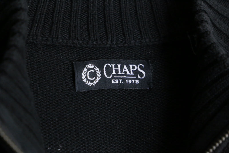 "CHAPS" black color drivers jacket