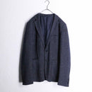 dark navy single breasted tailored jacket