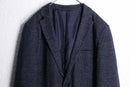 dark navy single breasted tailored jacket