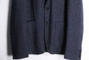 dark navy single breasted tailored jacket