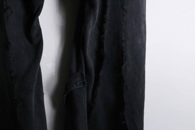 "Re:make" super flare black denim