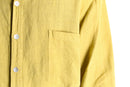 "chico's" mustard linen relaxed shirt