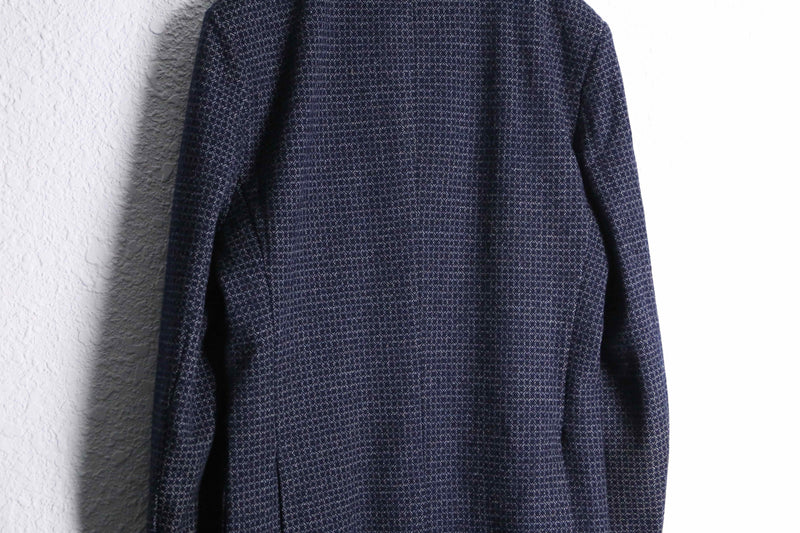 dark navy single breasted tailored jacket